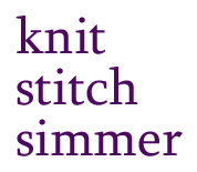 knit stitch simmer