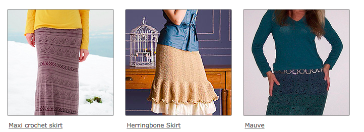 crochet skirts